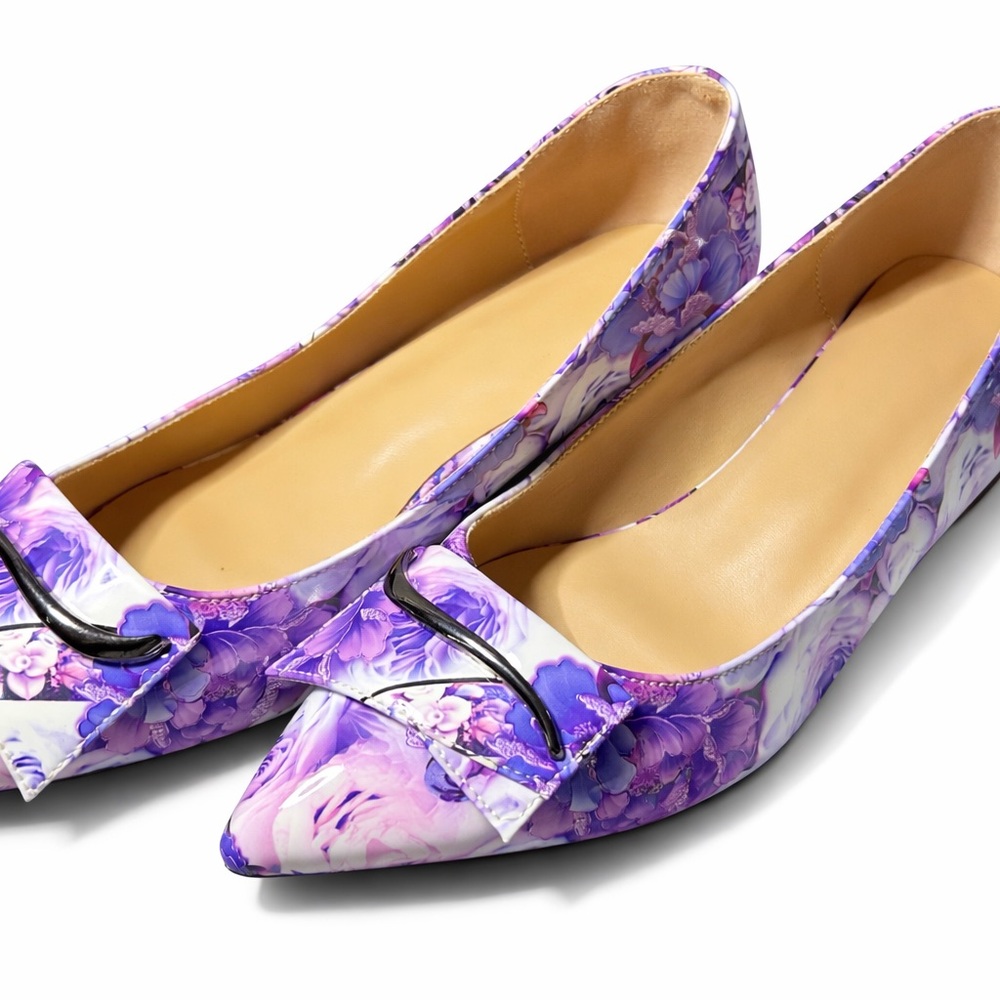 Floral Purple Women's Heels